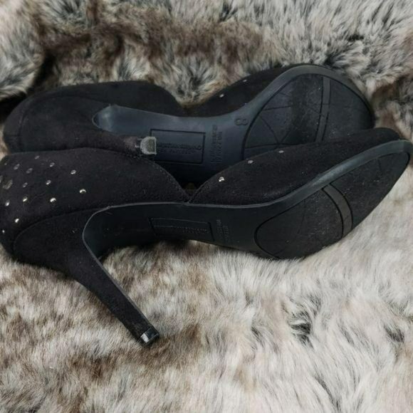 Christian‎ Siriano Suede Studded Black Heels - Picture 5 of 8